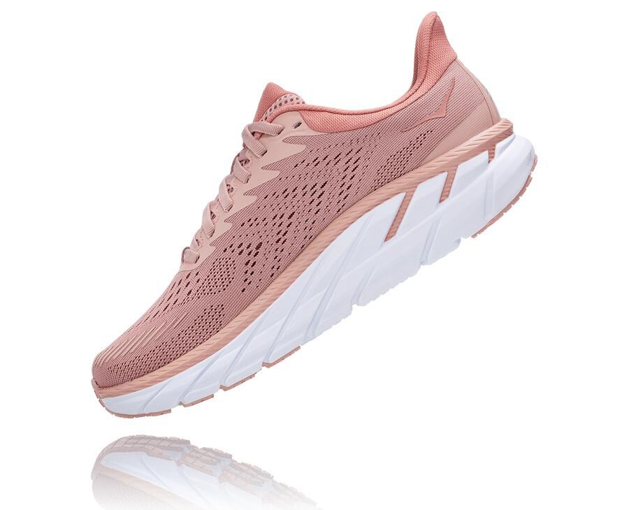 Hoka One One Tenisky Damske Ruzove - Clifton 7 - 80634-WIMF